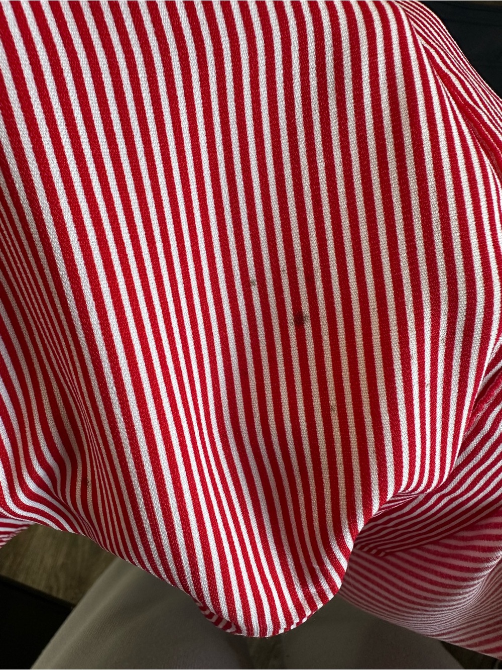 Lexington Avenue NYC Red White Striped Shirt Dress Large NWT Belted - Picture 7 of 7